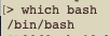 Which bash command