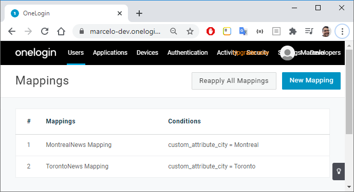 Using OneLogin API to Create and Update User Mappings