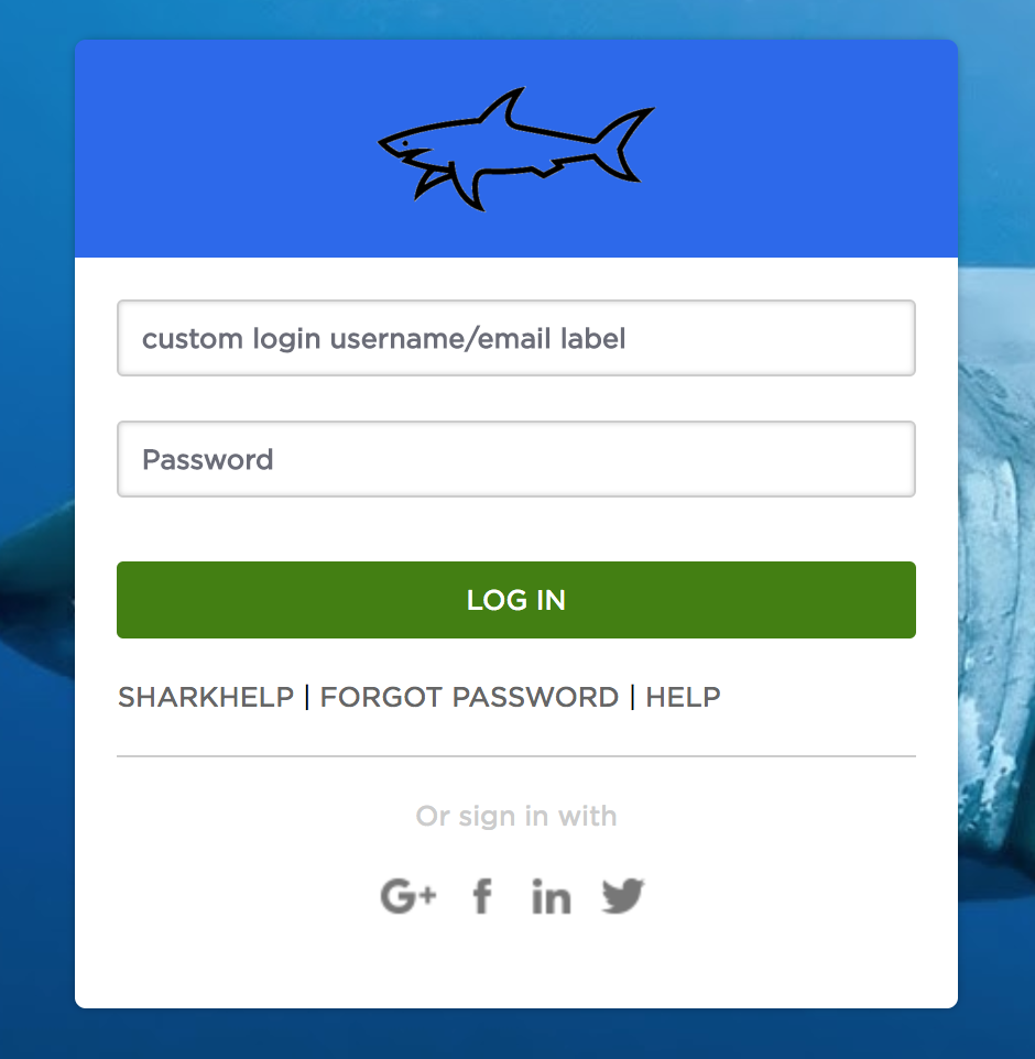 Your OneLogin login page