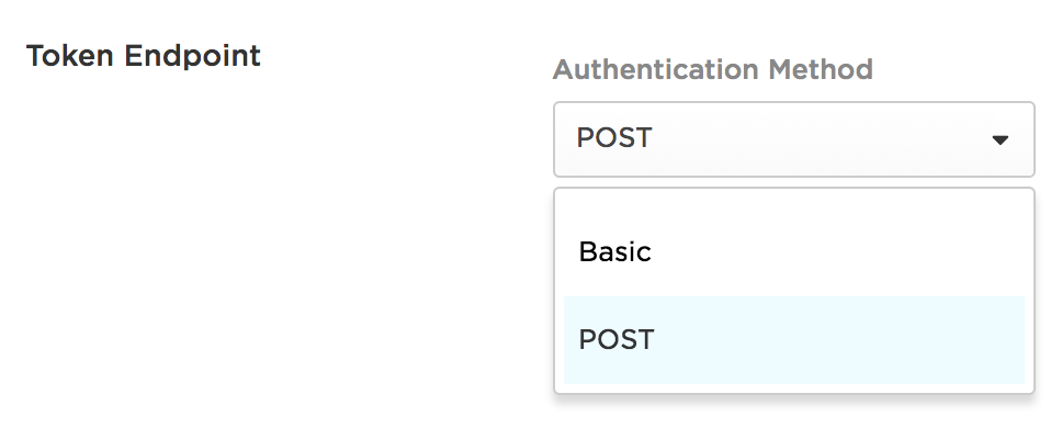 Setting the Token Endpoint Authentication Method to Post