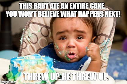 This baby ate an entire cake. You won’t believe what happens next!
